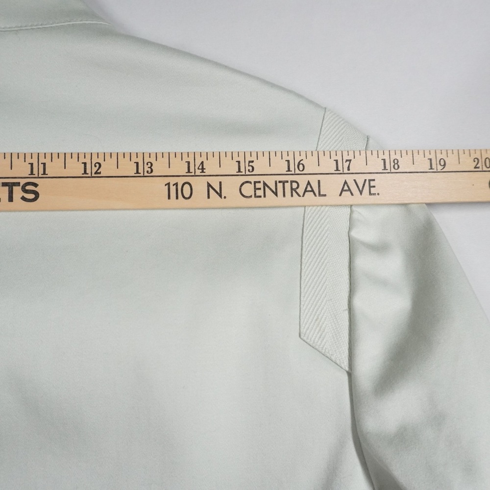 Eccoci Mint Green 2 Piece Skirt Suit Zip Front Jacket Pencil Skirt 16 Office - Picture 14 of 16